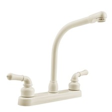 Dura Faucet DF-PK210C-BQ Hi-Rise RV Kitchen Classic Levers, Bisque Parchment