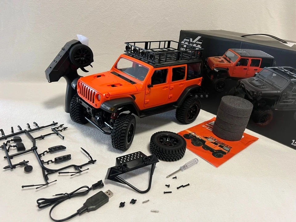 Jeep Wrangler MN128 RC Car Crawler 1:12 Scale, 2.4G 4WD, Off-road Truck - Image 4 of 4