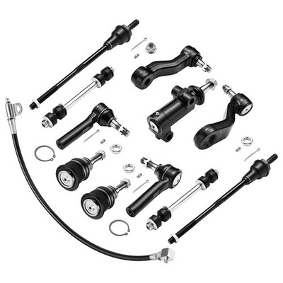 11PC Front Sway Bar Links Tie Rods Kit Fit For 2003-2008 Chevy Express 2500 6.0L