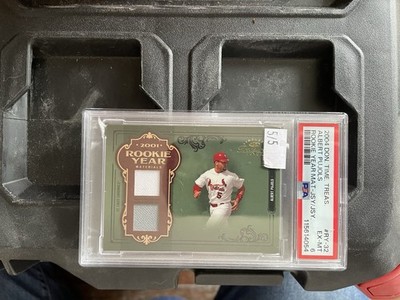 Donruss 2004 Timeless Treasures Albert Pujols RC Game Worn Mem 5/5 #RY-32 PSA 6