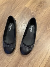 Chanel Grey Tweed Ballets Size 39C