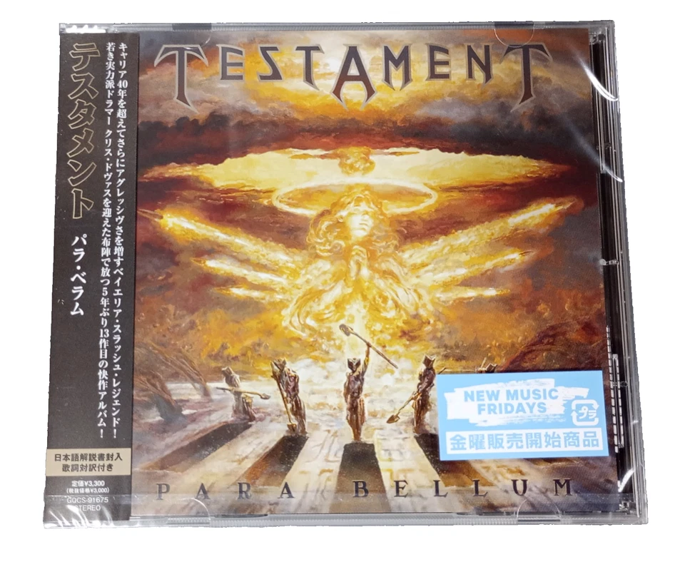 TESTAMENT PARA BELLUM  2025 JAPAN 3 CD + BLU-RAY  Edition JP New Gift