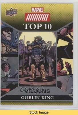 2016 Upper Deck Marvel Annual Top 10 Villains Goblin King #TV-7 READ kr0