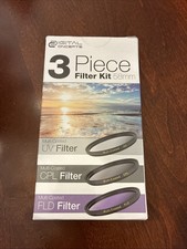 Digital Concepts 58mm Camera Video 3 Piece Filter Kit UV/CPL/FLD New Sealed Box