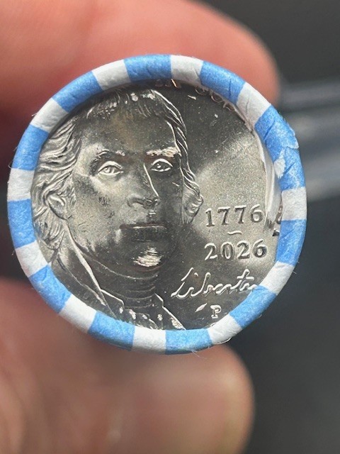 2026 P SEMI-QUINCENTENNIAL OBW NICKEL ROLLS, 1776-2026