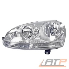 SCHEINWERFER H7/H7 HALOGEN LINKS CHROM MIT LWR FÜR VW GOLF 5 1K JETTA 3 1K 