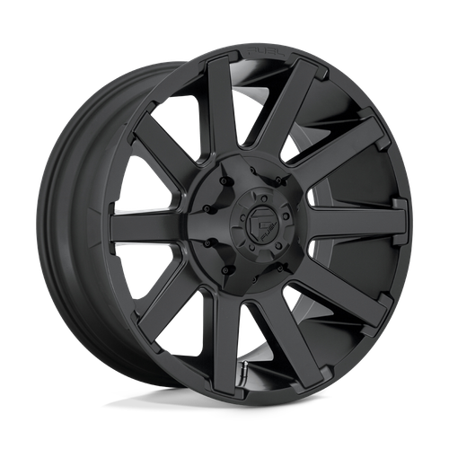 (Set-4) Fuel D437 Contra 20X9 5X139.7 Satin Black 1mm Wheels Rims 20 Inch - Foto 4 di 11
