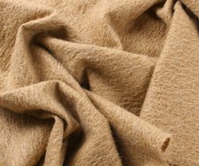 Mohair Teddy Stoff Helmbold Erdnussbutter 12 mm spärliches Bärenfell 1/16 1/8 & 1/4 m