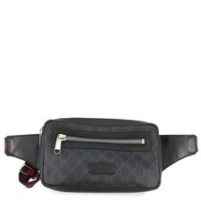 GUCCI GG Supreme Crossbody Bag GG Supreme/Leather Black 474293