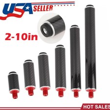 Cue End Extender with Bumper Billiard Cues Billiards Pool Cue Extension 2-10in