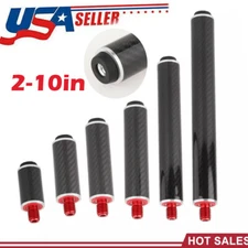 Cue End Extender with Bumper Billiard Cues Billiards Pool Cue Extension 2-10in
