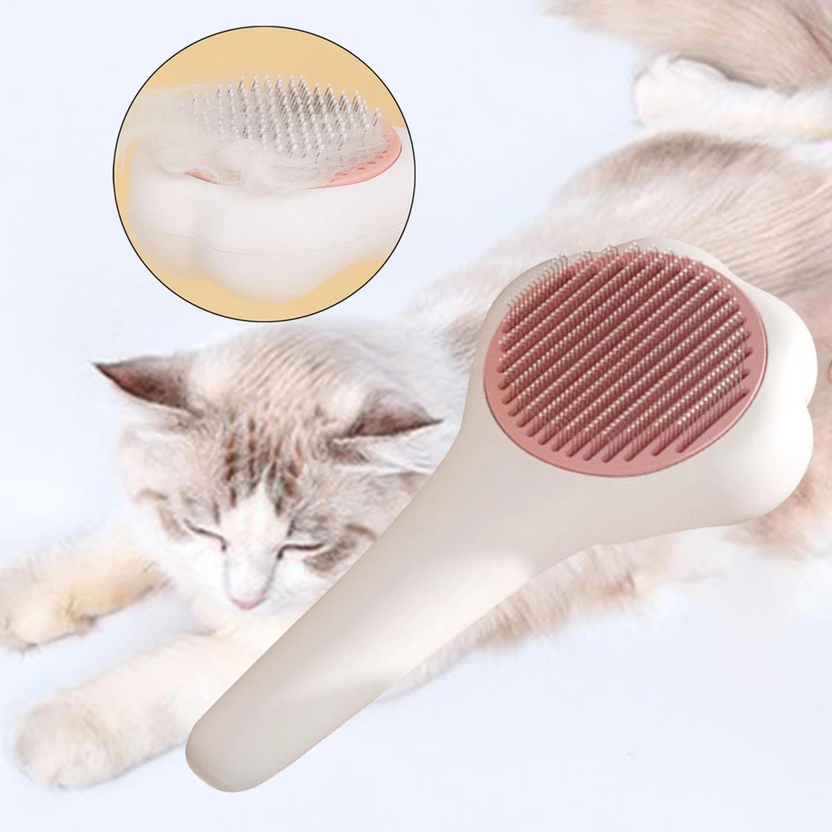 Cat comb top for matted hair