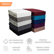 Frottee Spannbettlaken Boxspringbett Wasserbett Bettlaken - 20 Farben - 4 Gr&ouml;&szlig;en