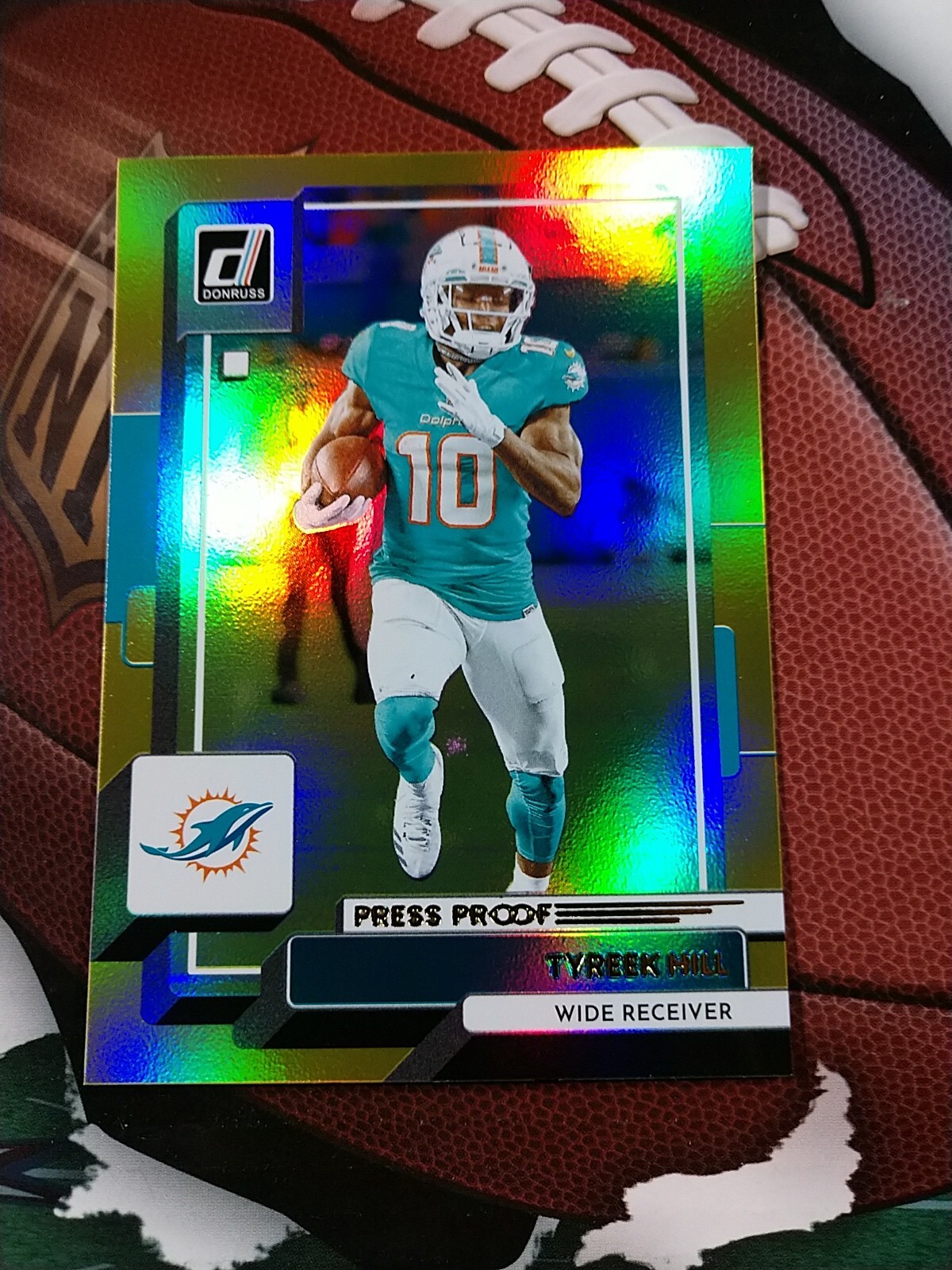 TYREEK HILL 2022 Donruss Premium GOLD PRESS PROOF #271 Miami Dolphins
