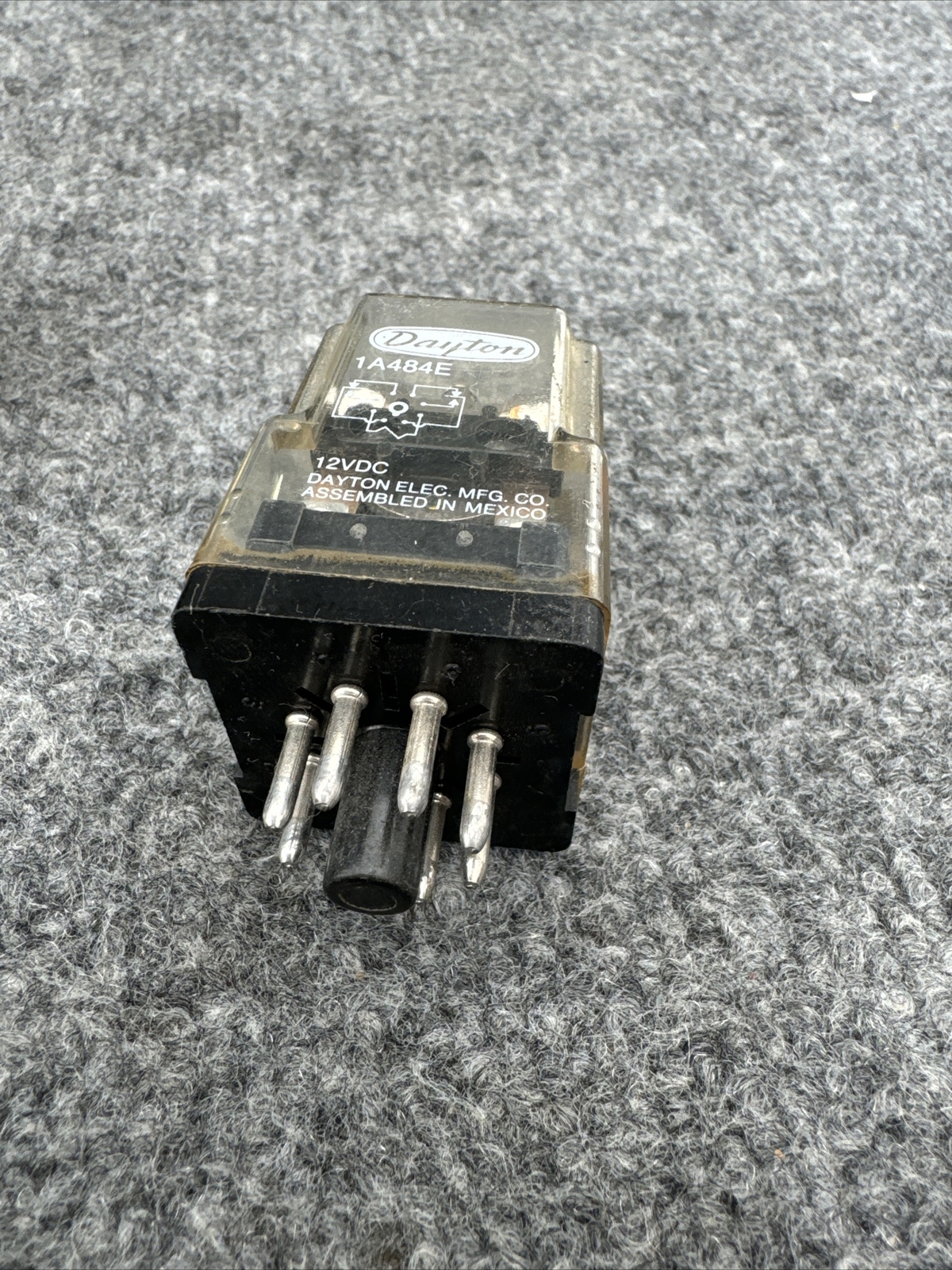 Lot Of 5 - Dayton 1A484E 12VDC 8 Pin 10A General Purpose Relay Socket Mounted