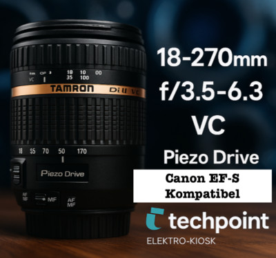   Tamron 18-270mm f/3.5-6.3 Di II VC PZD  Foto Kamera Lens Objektiv  Canon EF-S