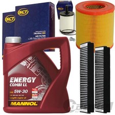 FILTERSET INSPEKTIONSKIT+5W30 MANNOL ÖL für AUDI A6 4F C6 2.0 TDI 121-170 PS