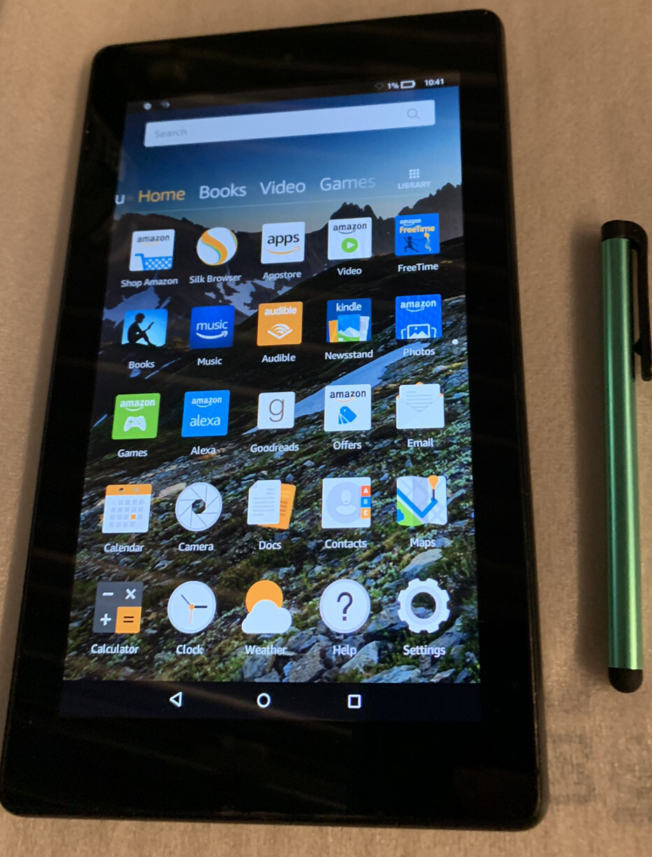 Amazon Kindle Fire HD 7" Black SR043KL 7th Generation 8GB Tablet Tested