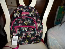 Vera Bradley lighten up compact essential backpack art butterflies