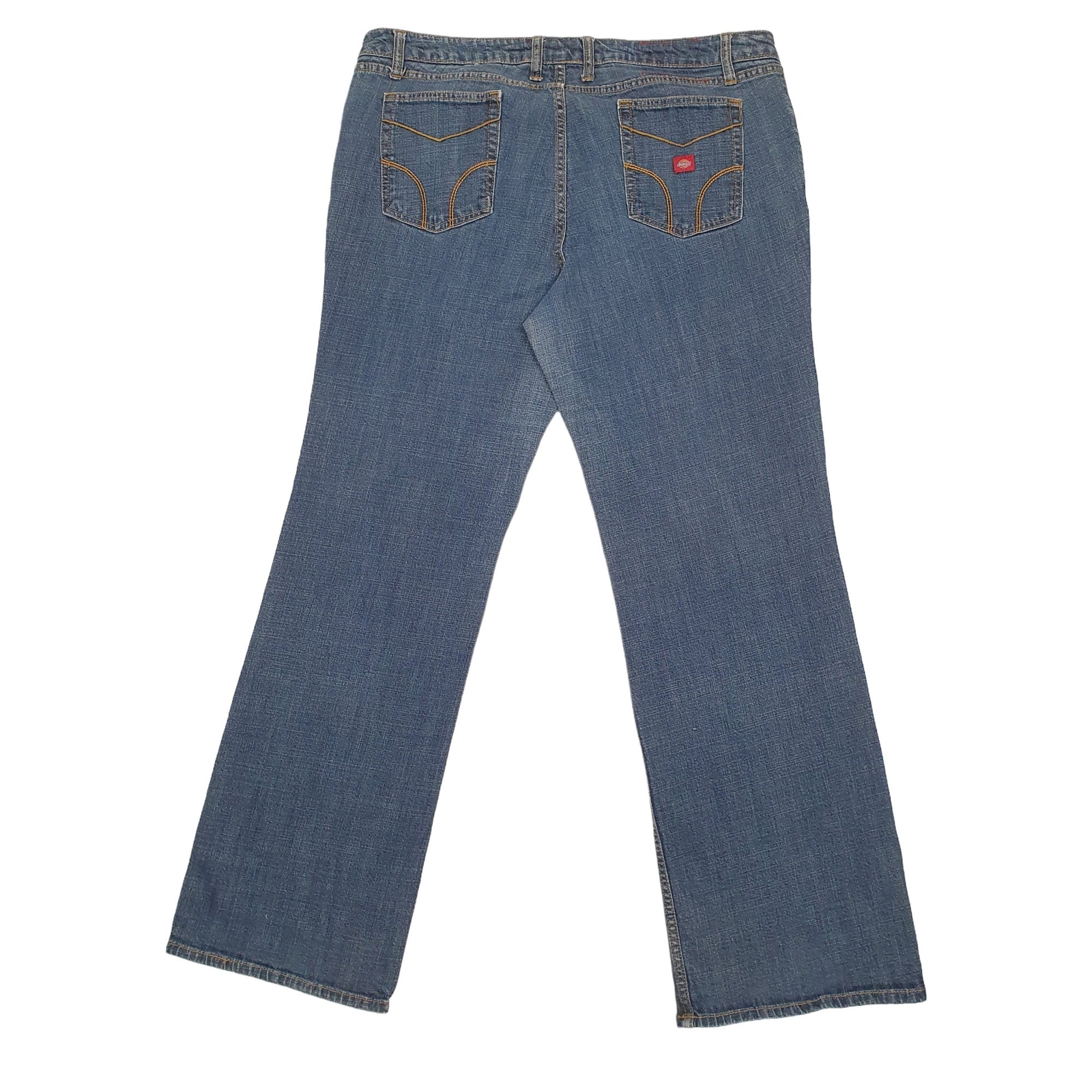 DICKIES Carpenter Jeans Straight Fit Blue Denim Trousers Womens UK22 image 4
