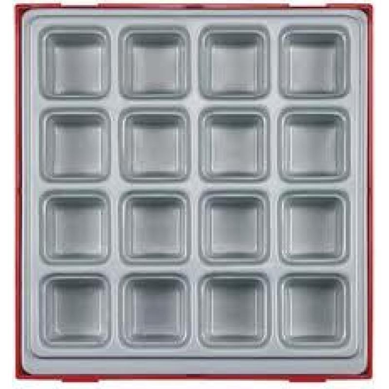 Teng Tools TTD02 Parts/Bits Tool Box Storage Tray 16 Compartments
