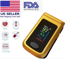 Pulse Oximeter Fingertip OLED Oxygen Saturation SPO2 Heart Rate Digital Monitor