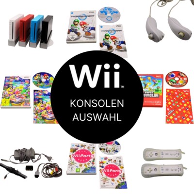 Nintendo Wii Konsolen | gamecubefähig | mit Controllerauswahl | mit Spielauswahl
