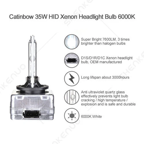 2 bombillas 6K HID xenón faros para Mercury Montego 2005 a 2007 haz bajo Foto 4 de 4