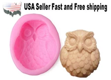 Owl DIY Handmade Soap Mold Silicone Molds US Seller