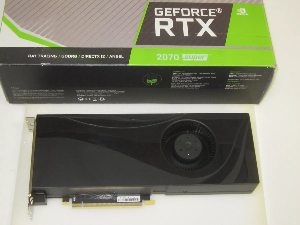 PNY GeForce RTX 2070 SUPER Grafikkarte 8GB GDDR6 PCIE 3x DP 1x HDMI Rechnung
