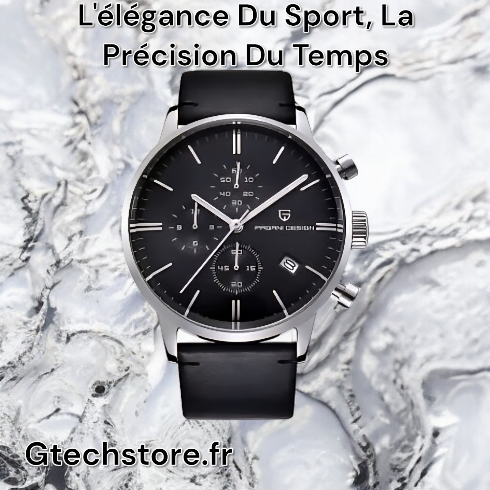 Montre homme Pagani Design cuir pour le bureau et le sport