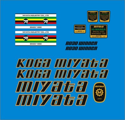 K-M ROAD WINNER 1978   Frame Decal Set