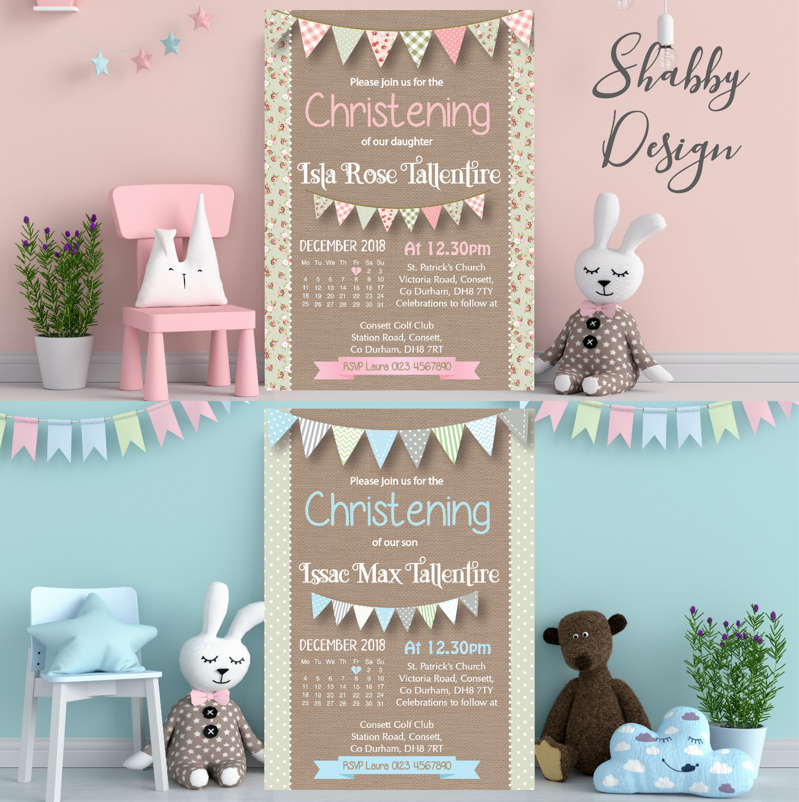 Personalisierte Foto Taufeinladungen Taufe Vintage Namenstag Einladungen