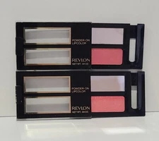( LOT OF 2 ) REVLON POWDER-ON LIPCOLOR • Color : GOLDEN MAUVE 