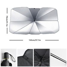 Car Windshield Sun Shade Foldable Umbrella For Front Window Keep Vehicle Cool