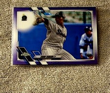 2021 Topps Chrome NPB Taichi Yamano 201 Purple Refractor 205/299 RC