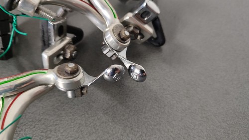 CAMPAGNOLO SUPER RECORD - Road Brake Calipers 70s-80s + 4 Pads - Pinze Freno - Foto 9 di 16