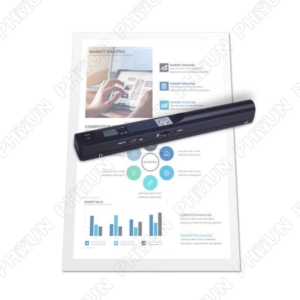 Black Portable Scanner HD 900DPI Handheld Scanner Pen Scanner 255mmx 28mmx 25mm - Image 4 of 4