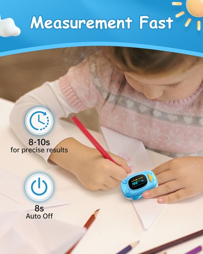 Baby Kids Finger Pulse Oximeter Pediatric SpO2 PR for Neonatal Children 1-12Year - Picture 4 of 7