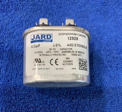 New Jard Mars Motor Run Capacitor 4 uf MFD 440/370V 12928 Oval