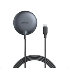 Anker MagGo Magnetic Charger Pad 15W MagSafe Wireless Charging Qi2 Certified,5ft