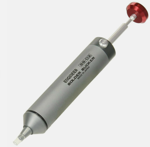 ENGINEER SS-02 Japanese Solder Sucker Desoldering Pump w silicone tip NEW SEALED - Picture 2 of 4