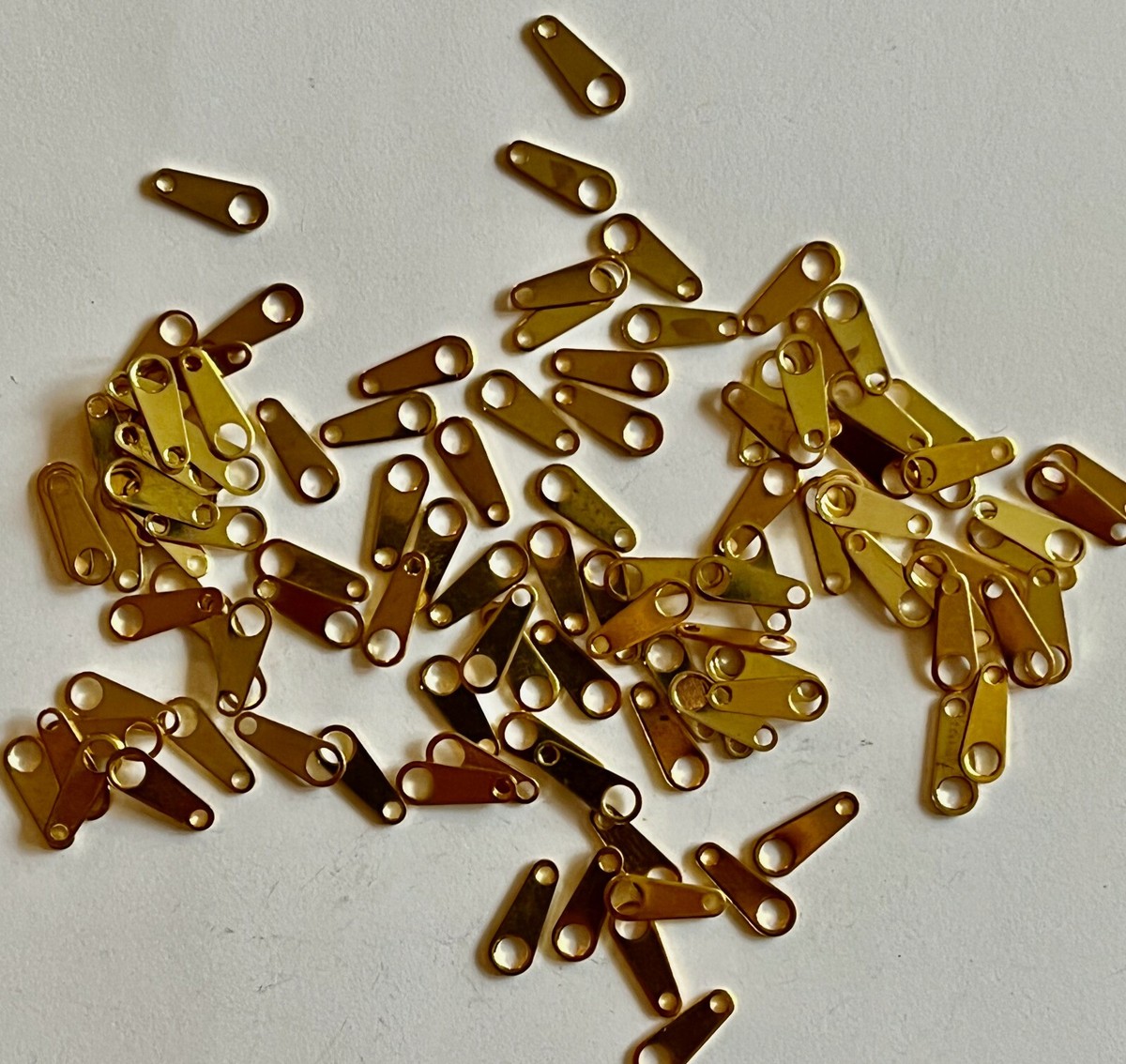 50 Pcs Vintage Spring Ring Clasp Component 10mm Non-Tarnishing