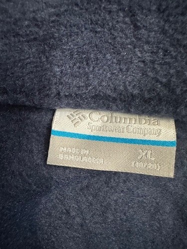 Columbia Steens Mountain II 2 Fleece Jacket Full Zip Blue Youth XL Extra Large - Picture 6 of 10
