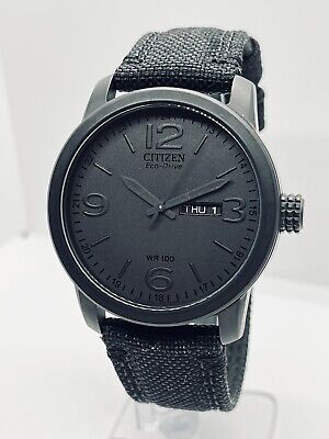Citizen Men's Eco-Drive Weekender All Black Nylon 42mm Steel Citizen Men's Eco-Drive Weekender All Black Nylon 42mm Steel