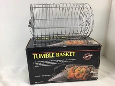 Certified Grill Parts Tumble Basket Rotisserie Rack Cage 10"x6.5" Round