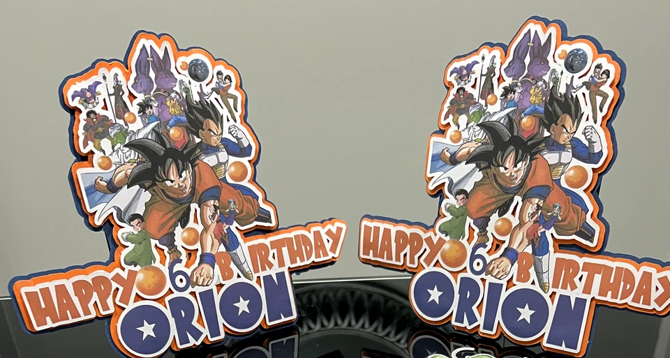 DRAGON BALL Z PERSONALIZED PARTY DECORATION, FAVOR BOXES, TABLE CENTERPIECE. - Image 3 of 4