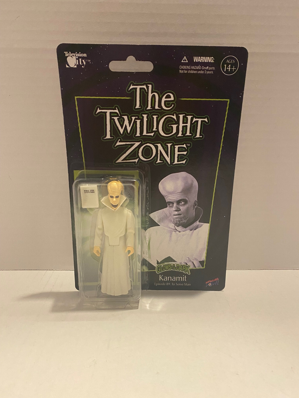 The Twilight Zone Glow in the Dark Action Figure Kanamit Telivision City