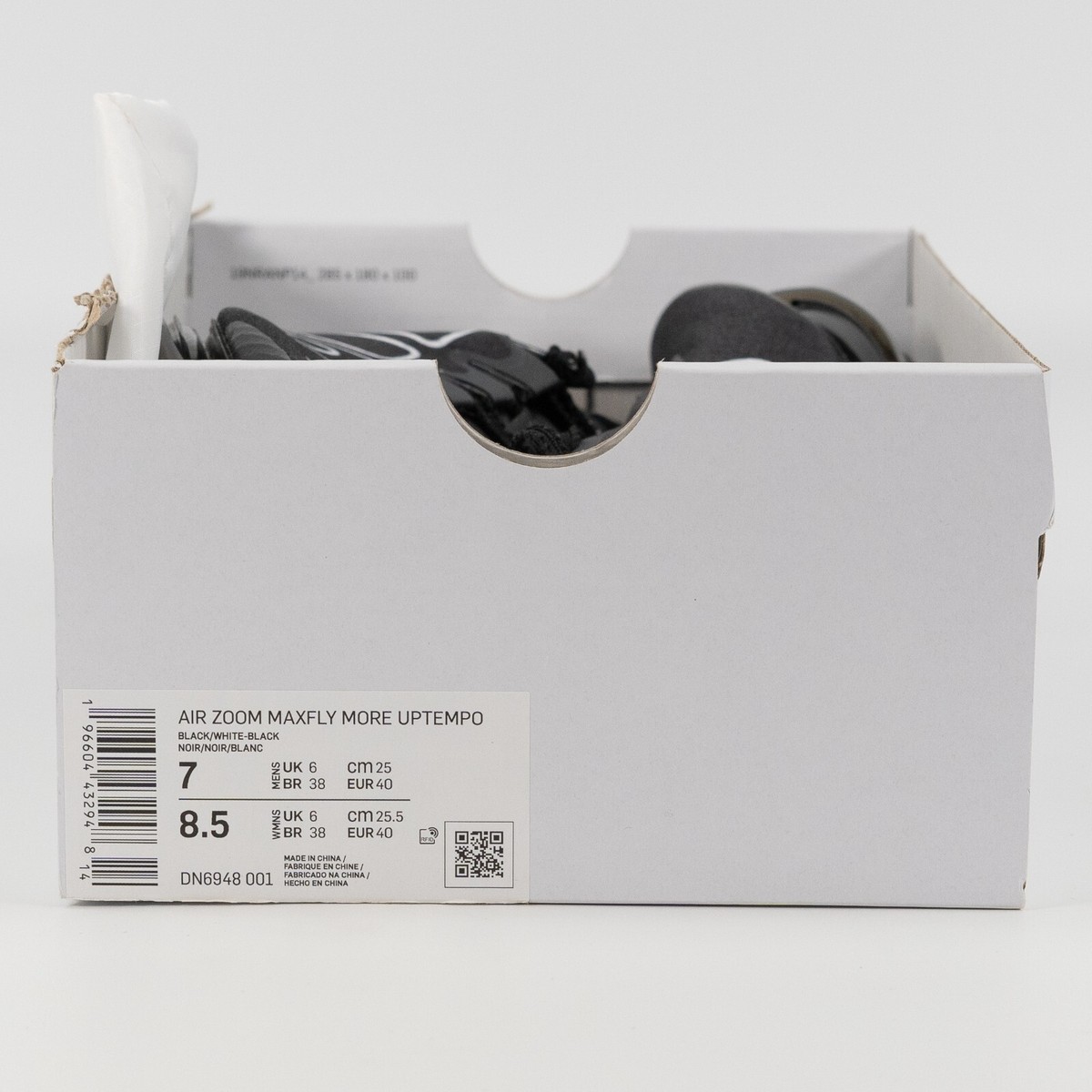 Nike Air Zoom Maxfly More Uptempo Black White DN6948-001 Nike Air Zoom Maxfly More Uptempo Black White DN6948-001