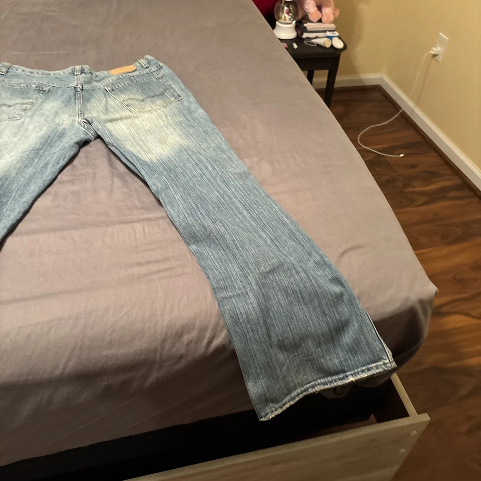 Vintage 2001 AE Bootcut azul claro 33x32 (usado una vez) Foto 3 de 4
